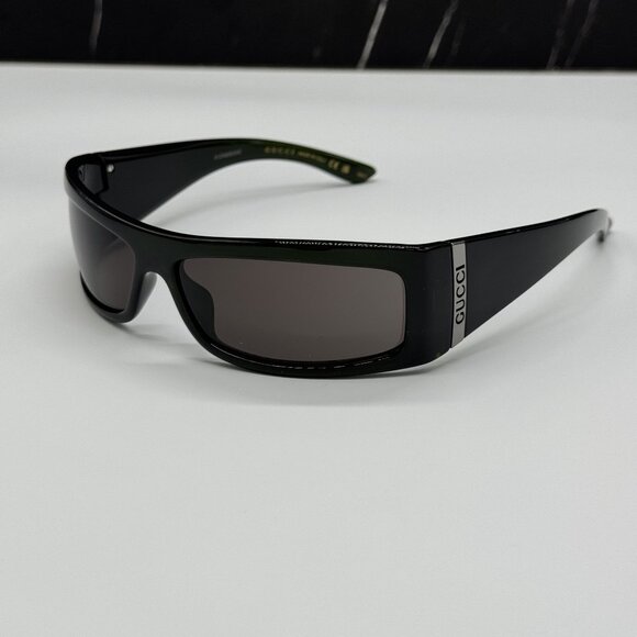 NEW GUCCI GG1492S 001 UNISEX GUCCI BLACK SUNGLASSES - Picture 4 of 10